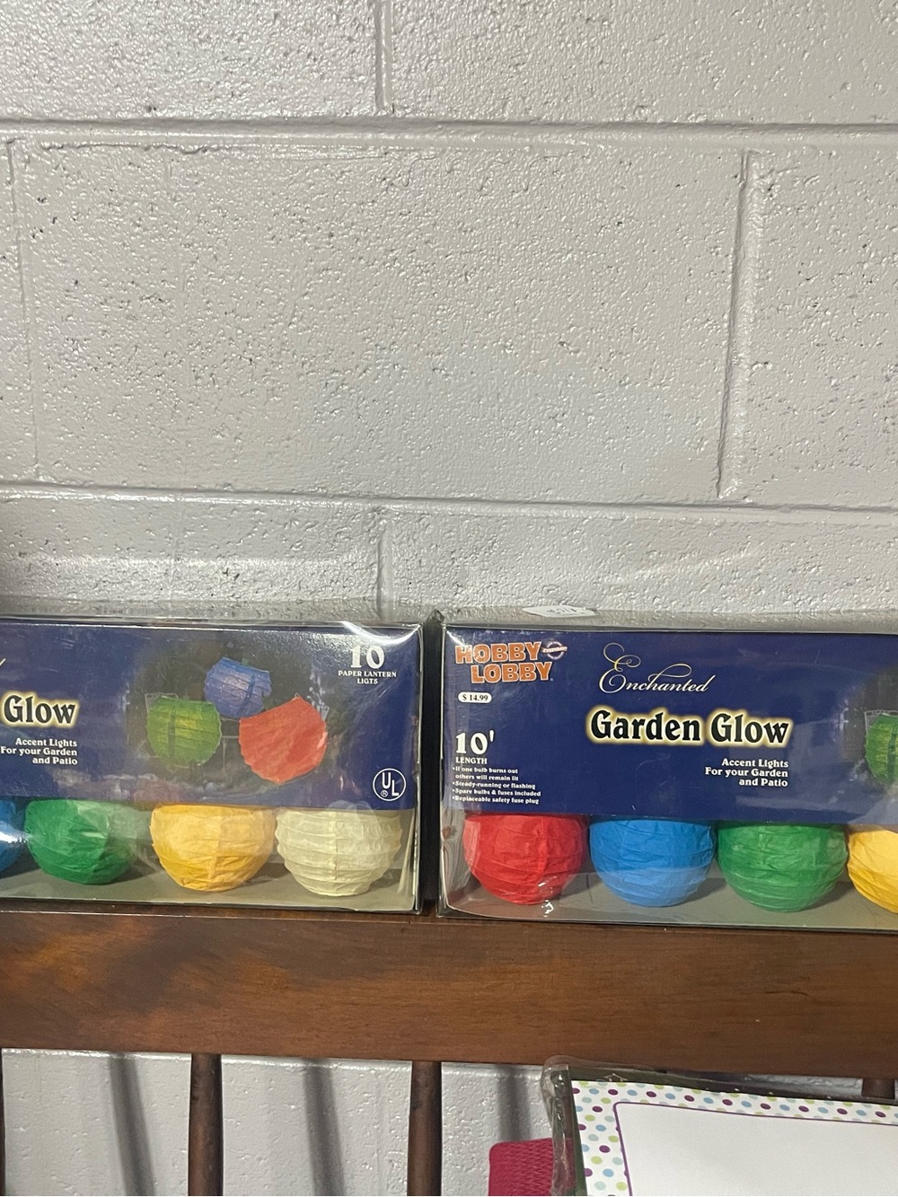 Hobby Lobby Enchanted Garden Glow Multi-Color Paper Lantern String Lights